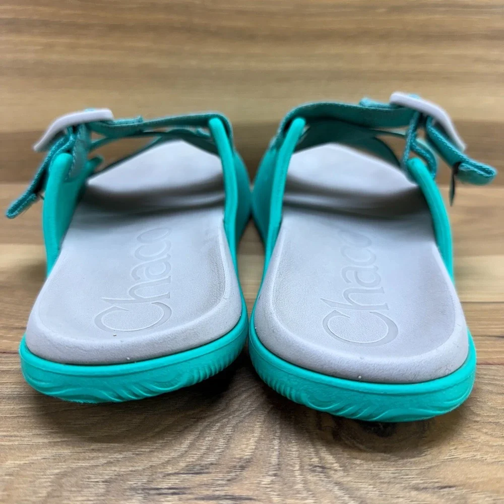 Chaco Womens Sandals Size 6 Chillos Aqua Green Slides